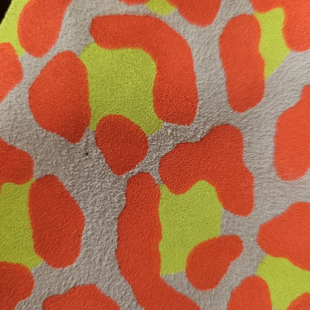 Clare V Neon Leopard Foldover Clutch With Tabs And Added Strap - Picture 5 of 6
